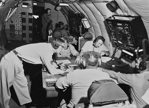 Looking Glass battle staff in the early days of the operation (US Air Force)